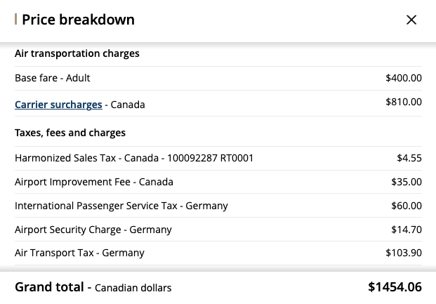 Air Canada Example